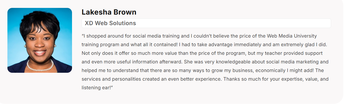 Lakesha Brown, Solo founder